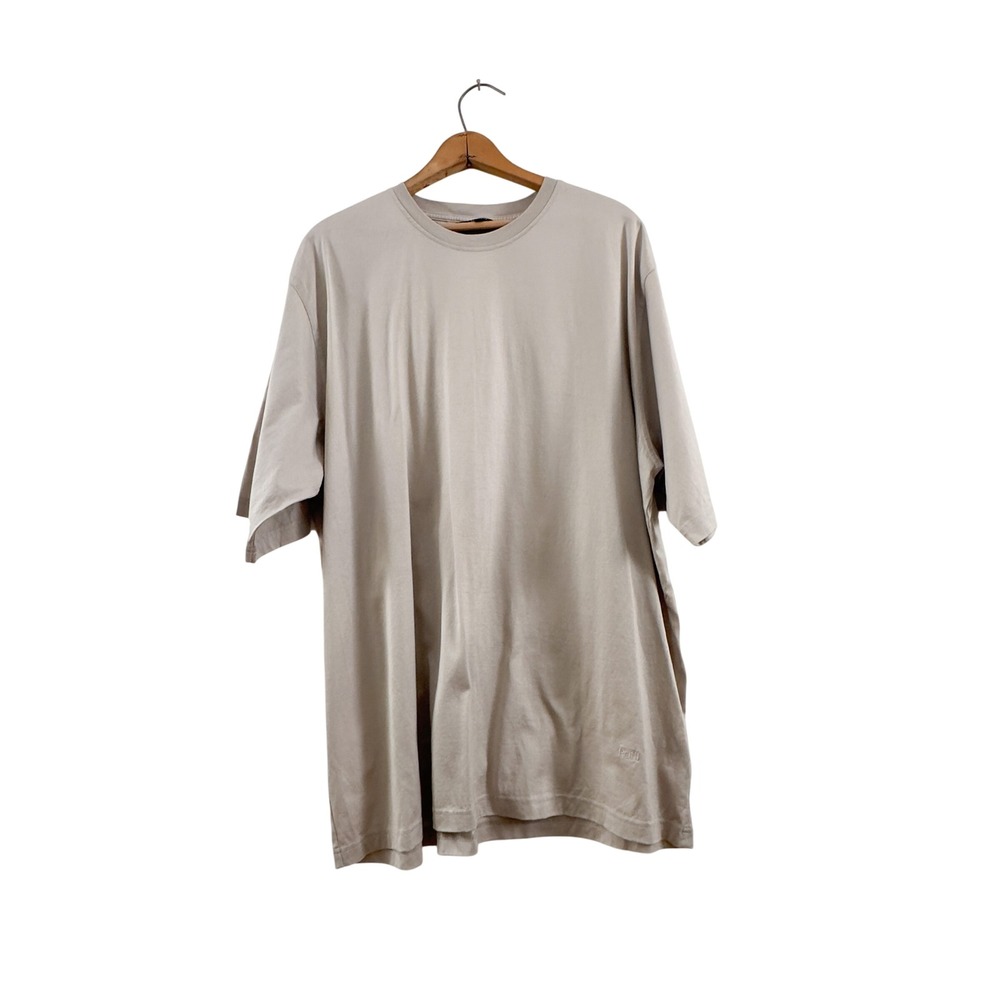 Raffi Stone Grey Pima Cotton POcket Tee XXL‎